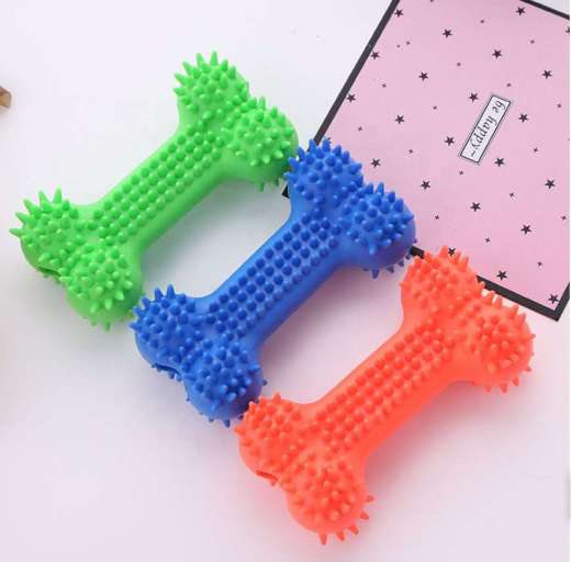 TPR material bone style dog toy nodding dog toy